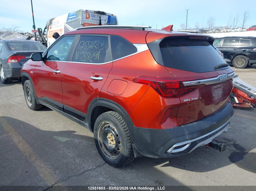 Vin: kndetca28n7268291, lot: 2943893, kia seltos 20223