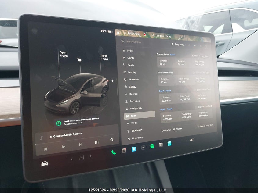2024 Tesla Model y Long Range Grey Lot 111012551626 Vin 7SAYGDEE1RF203474
