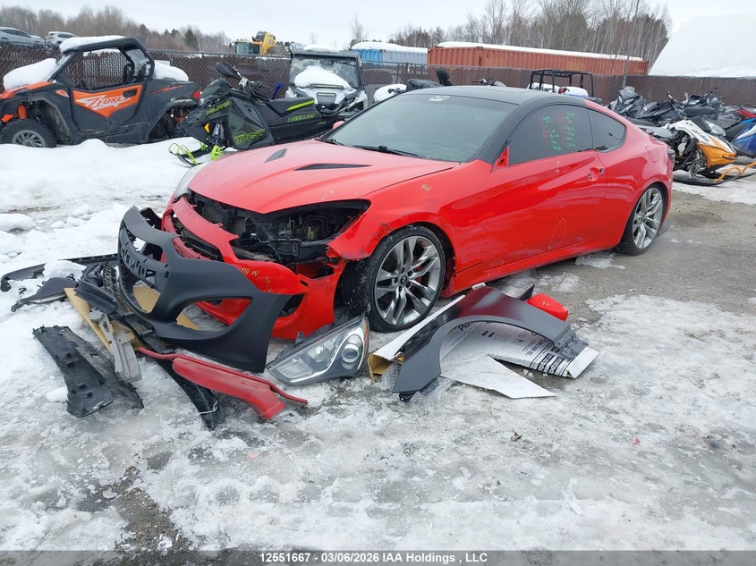 2013 Hyundai Genesis, Удар спереду, IAAI, VIN KMHHT6KD0DU098163 — фото 2