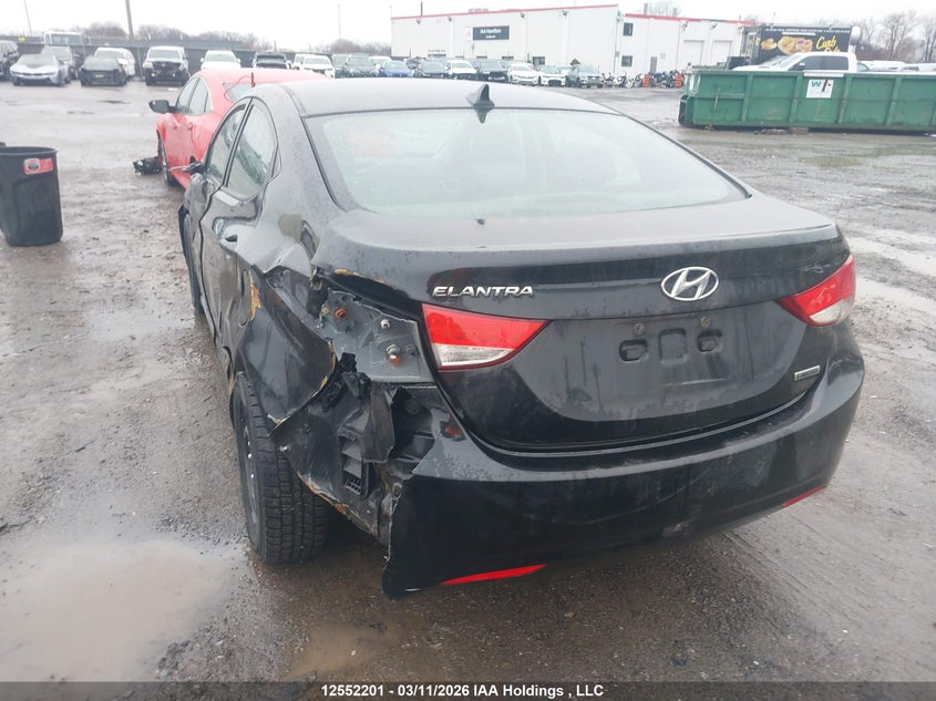 2012 Hyundai Elantra 1.8 Gls/limited Black Lot 111012552201 Vin 5NPDH4AE4CH095925