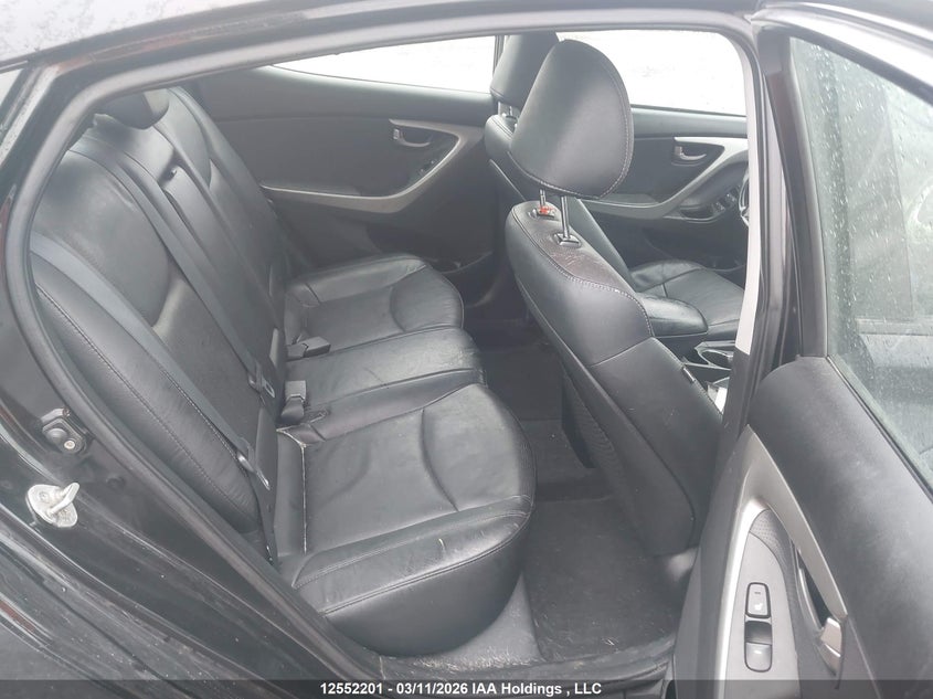 2012 Hyundai Elantra 1.8 Gls/limited Black Lot 111012552201 Vin 5NPDH4AE4CH095925
