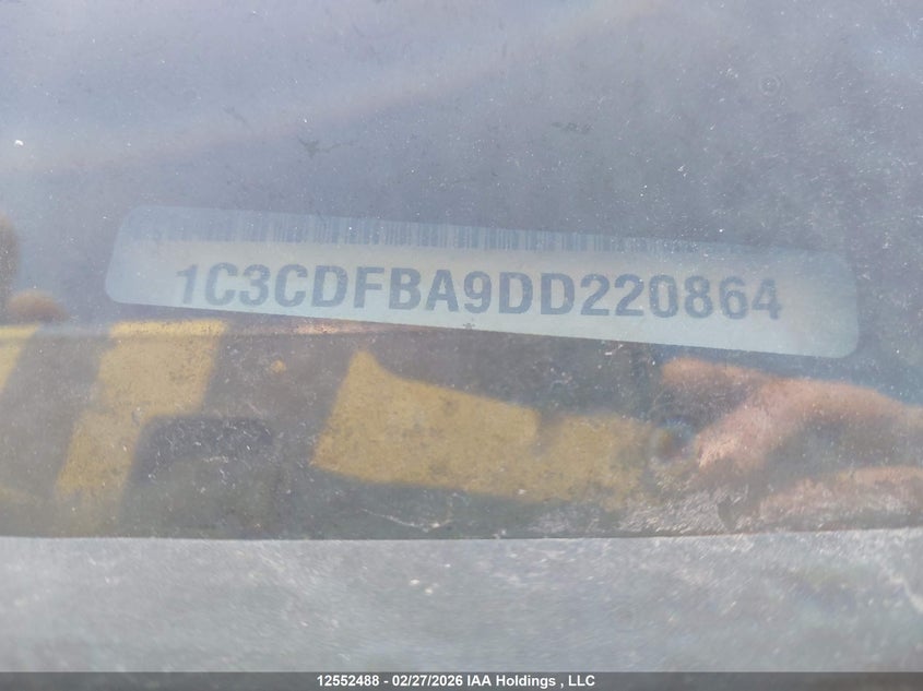 2013 Dodge Dart Sxt VIN: 1C3CDFBA9DD220864 Lot: 12552488