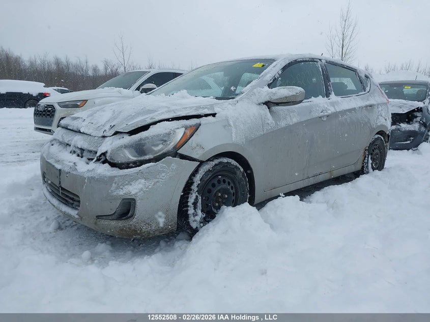 2012 Hyundai Accent 1.6 Gls/gs Grey Lot 111012552508 Vin KMHCT5AE5CU009541