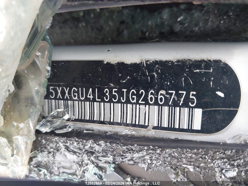 2018 Kia Optima Ex/Ex Tech VIN: 5XXGU4L35JG266775 Lot: 12552658