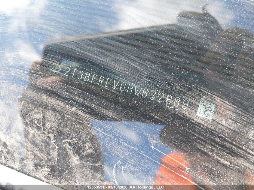 2017 Toyota Rav4 Le VIN: 2T3BFREV0HW632889 Lot: 12553591