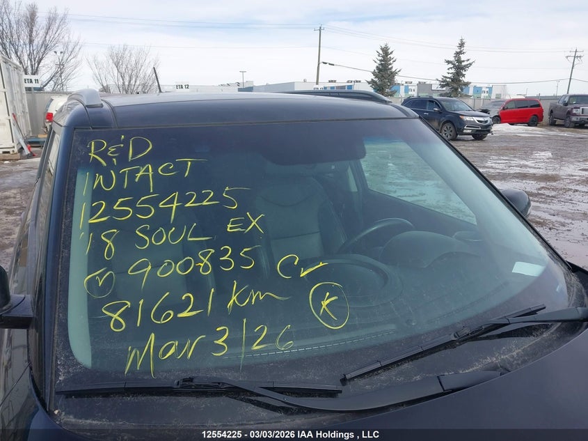 2018 Kia Soul Ex/Ex Premium/Ex Tech/Ex+ VIN: KNDJP3A57J7900835 Lot: 12554225