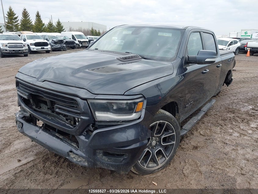 2019 Ram 1500 5.7 Ram Sport blue Lot 111012555527 Vin 1C6SRFTT8KN572289