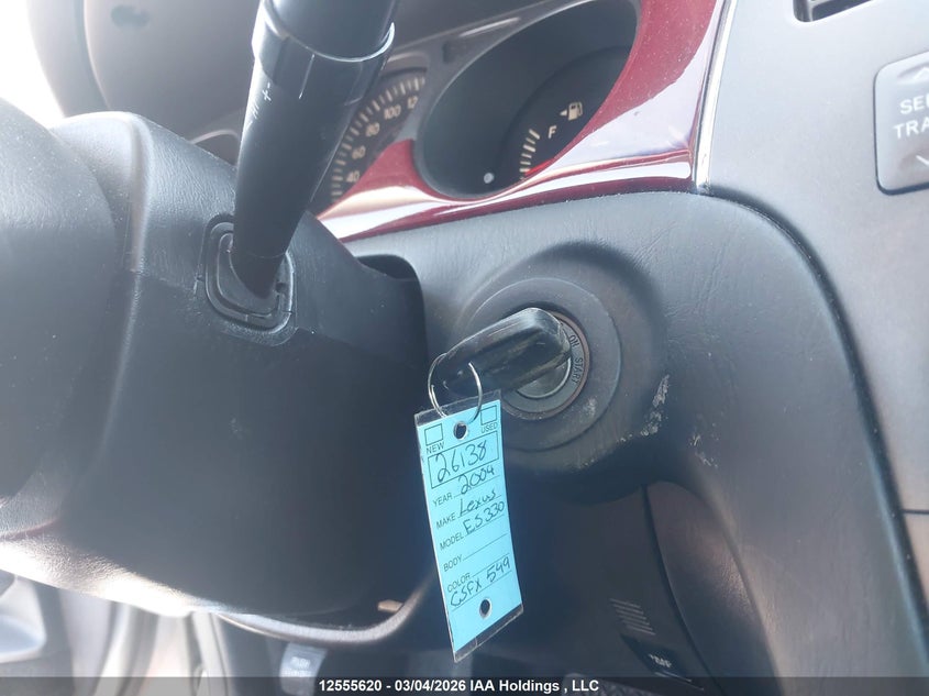 2004 Lexus Es 330 VIN: JTHBA30G345010775 Lot: 12555620