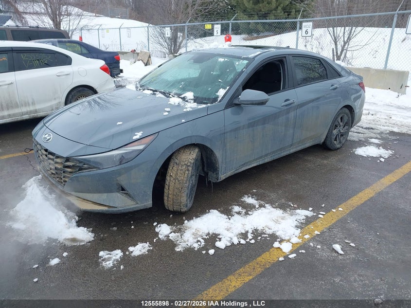 Vin: kmhlm4ag2mu100616, lot: 2948603, hyundai elantra preferred ivt with sun and tech package 20212