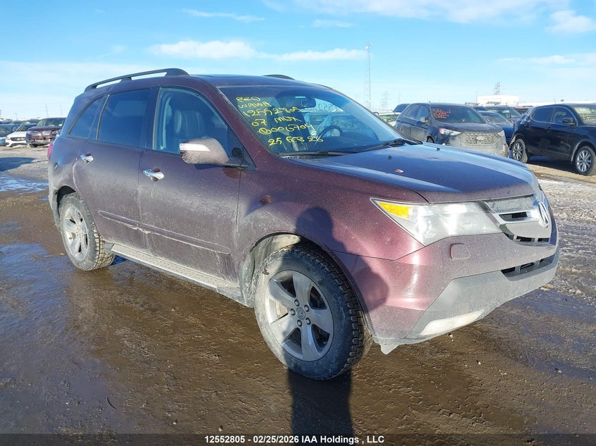 2HNYD28857H000704 2007 Acura Mdx Elite Package auction photo 1