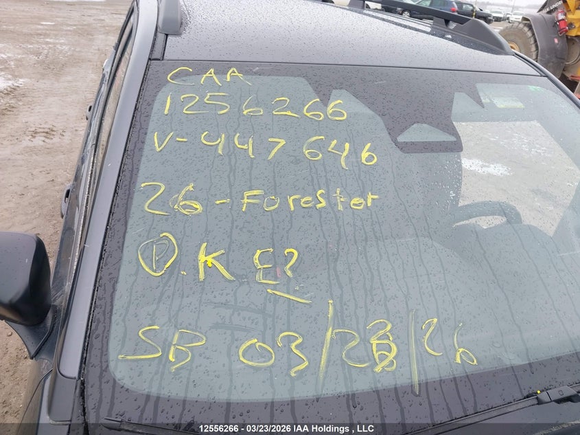 2026 Subaru Forester Convenience VIN: JF2SLDAC2TH447646 Lot: 12556266