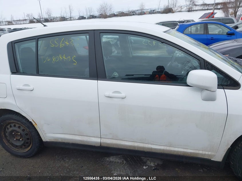 2012 Nissan Versa 1.8 S/sl White Lot 111012556435 Vin 3N1BC1CP3CK804405