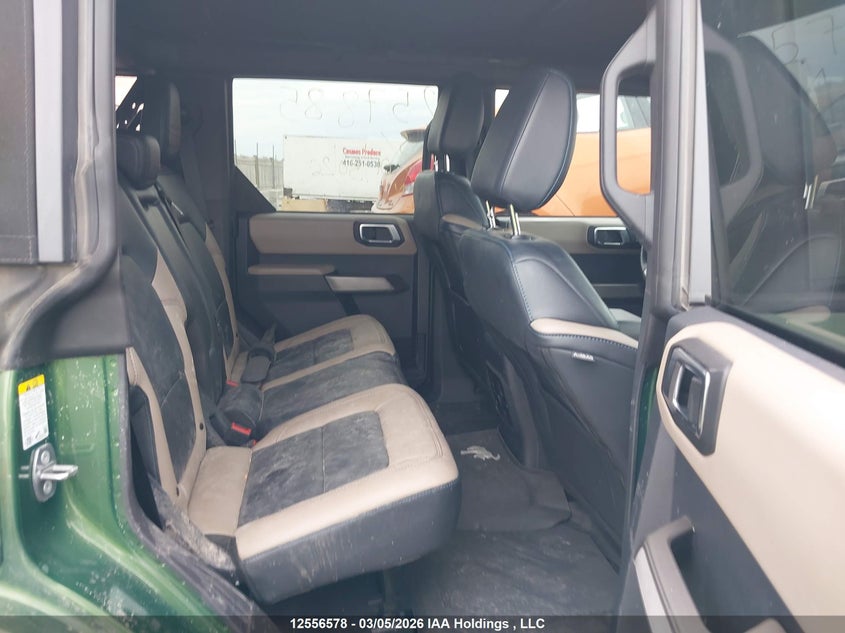 2022 Ford Bronco 2.7 Big Bend/black Diamond/outer Banks/badlands/wildtrak/everglades Green Lot 111012556578 Vin 1FMEE5DPXNLB34513