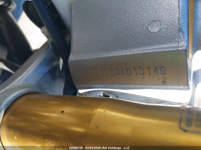 2003 Kawasaki Zx636 B1 VIN: JKBZXJB153A013149 Lot: 12556729