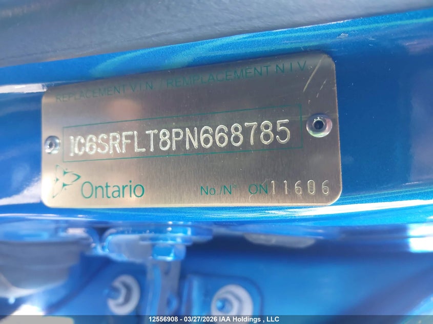 2023 Dodge Ram 1500 VIN: 1C6SRFLT8PN668785 Lot: 12556908