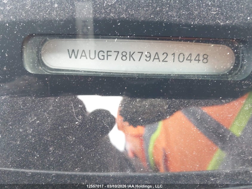 2009 Audi A4 VIN: WAUGF78K79A210448 Lot: 12557017
