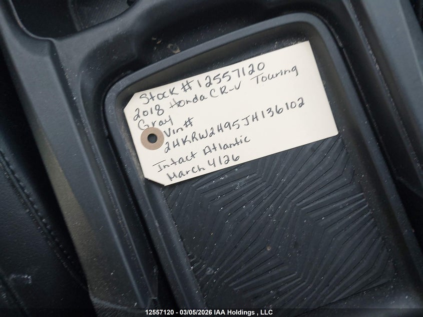 Auction sale of the 2018 HONDA CR V , vin: 2HKRW2H95JH136102, lot number: 12557120