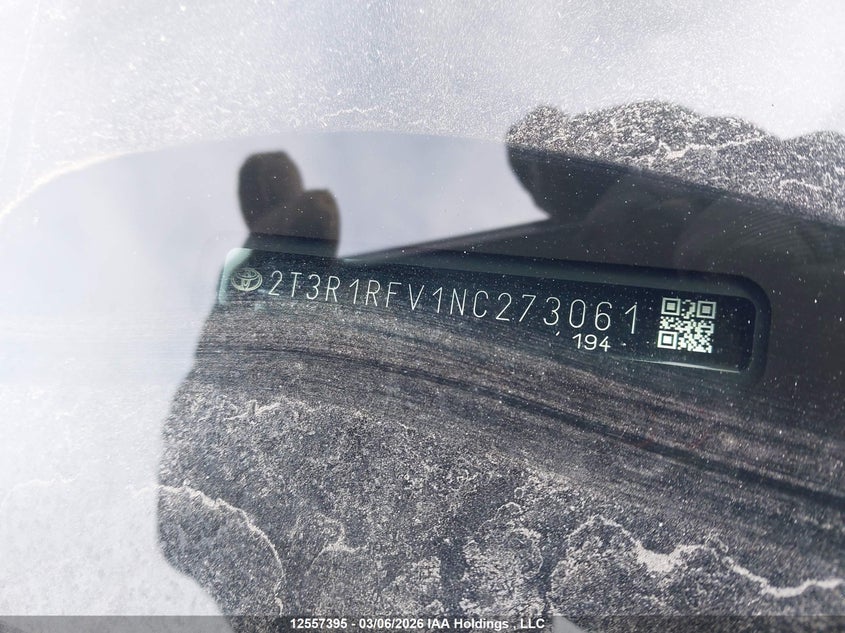 2022 Toyota Rav4 Xle/Xle Premium VIN: 2T3R1RFV1NC273061 Lot: 12557395