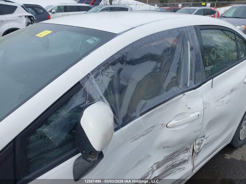 2012 Honda Civic 1.8 Lx White Lot 111012557490 Vin 2HGFB2E42CH032476