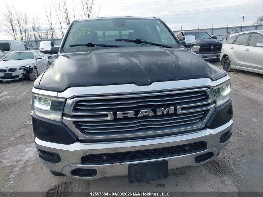 2019 Ram 1500 5.7 Laramie Black Lot 111012557584 Vin 1C6SRFJT9KN501346