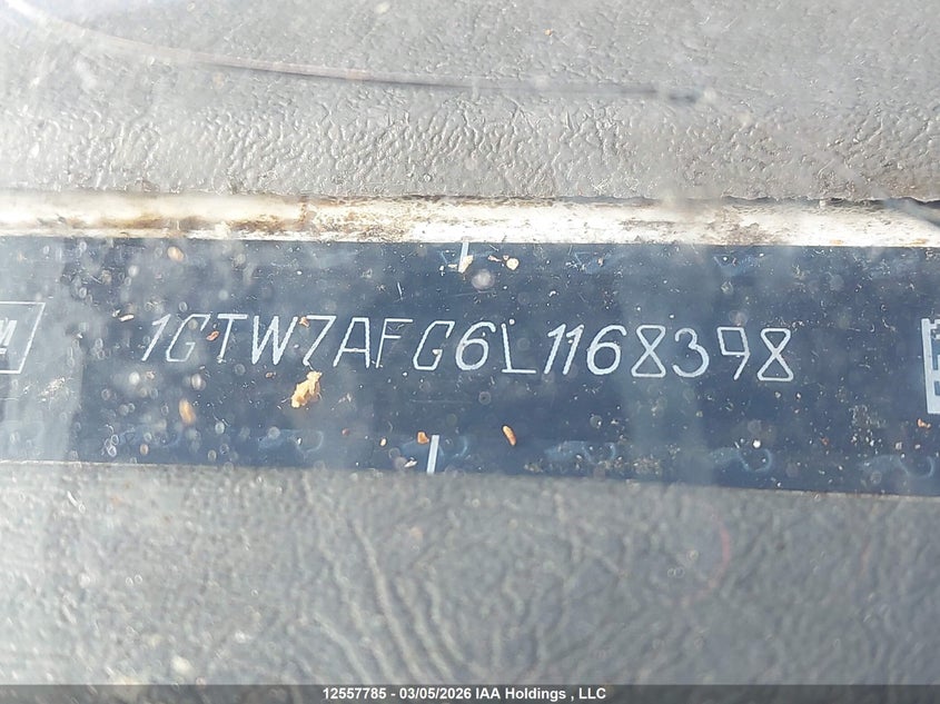 2020 GMC Savana G2500 VIN: 1GTW7AFG6L1168398 Lot: 12557785