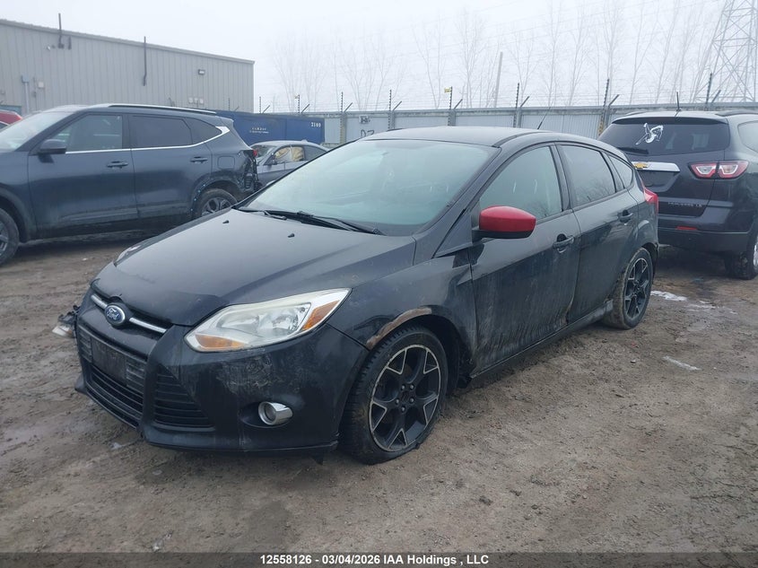 2012 Ford Focus 2.0 Se Black Lot 111012558126 Vin 1FAHP3K24CL325967