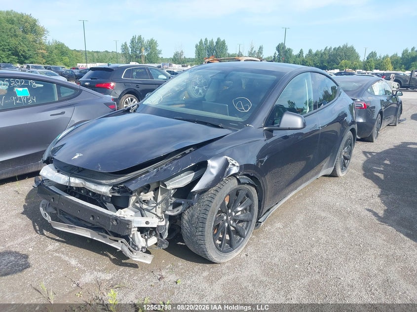 2024 Tesla Model Y, Front, IAAI, VIN 7SAYGDED3RF078372 — photo 2