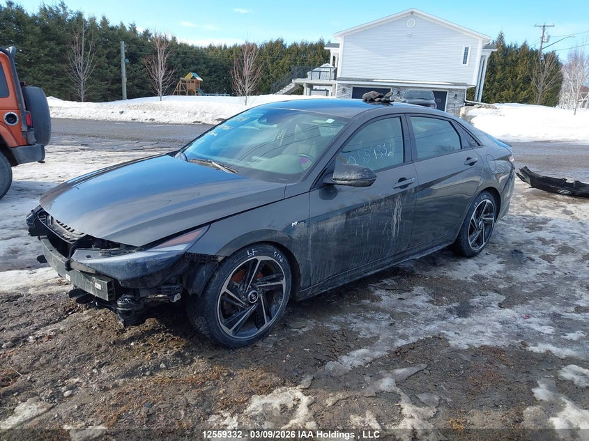 Vin: kmhlr4af9mu179887, lot: 2952376, hyundai elantra n line dct 20212