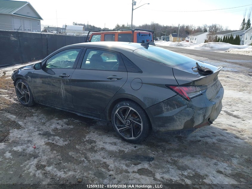 Vin: kmhlr4af9mu179887, lot: 2952376, hyundai elantra n line dct 20213