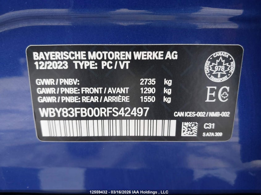 2024 BMW I4 HATCHBACK ELECTRIC