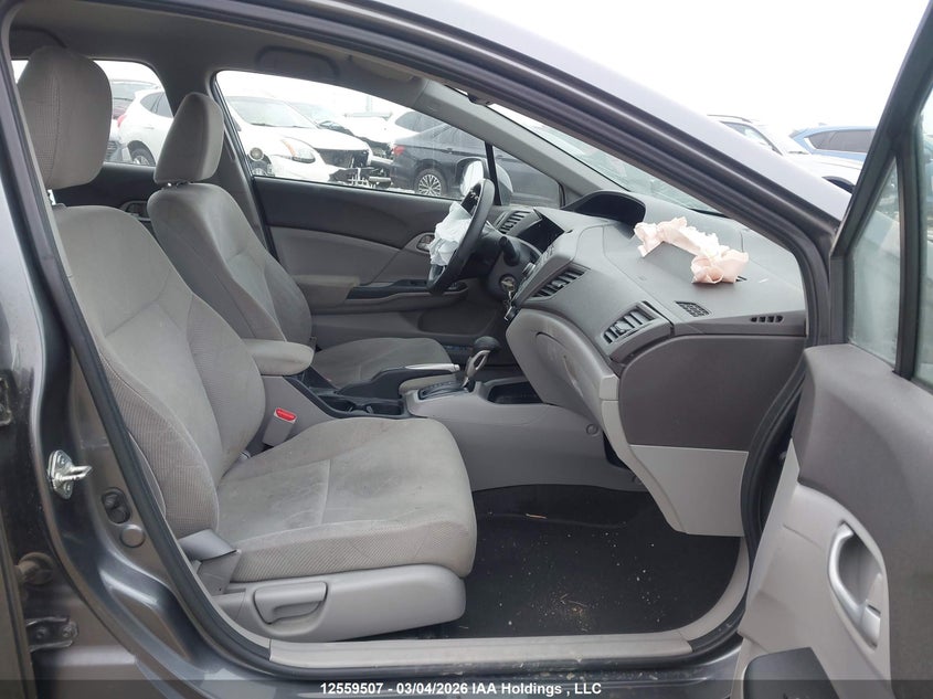 2012 Honda Civic 1.8 Lx Grey Lot 111012559507 Vin 2HGFB2F42CH102234