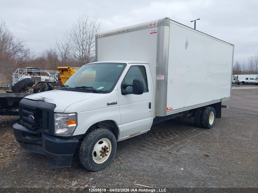 2023 Ford Econoline 7.3 E450 Super Duty Cutaway Van White Lot 111012559519 Vin 1FDWE4FK6PDD28016