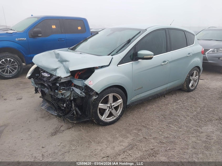 2013 Ford C-MAX, Удар спереди, IAAI, VIN 1FADP5BUXDL506861 — фото 2