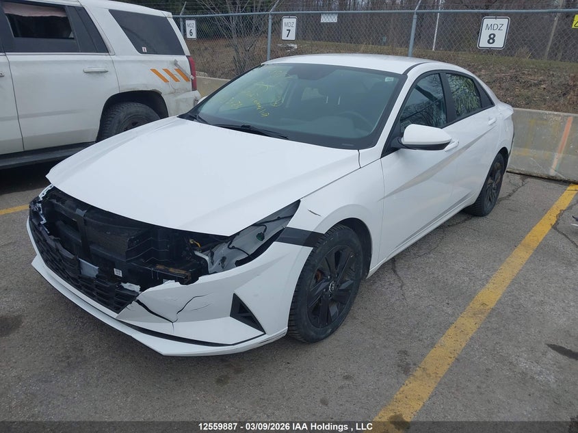 2021 Hyundai Elantra Preferred Ivt, Front, IAAI, VIN KMHLM4AGXMU137512 — photo 2