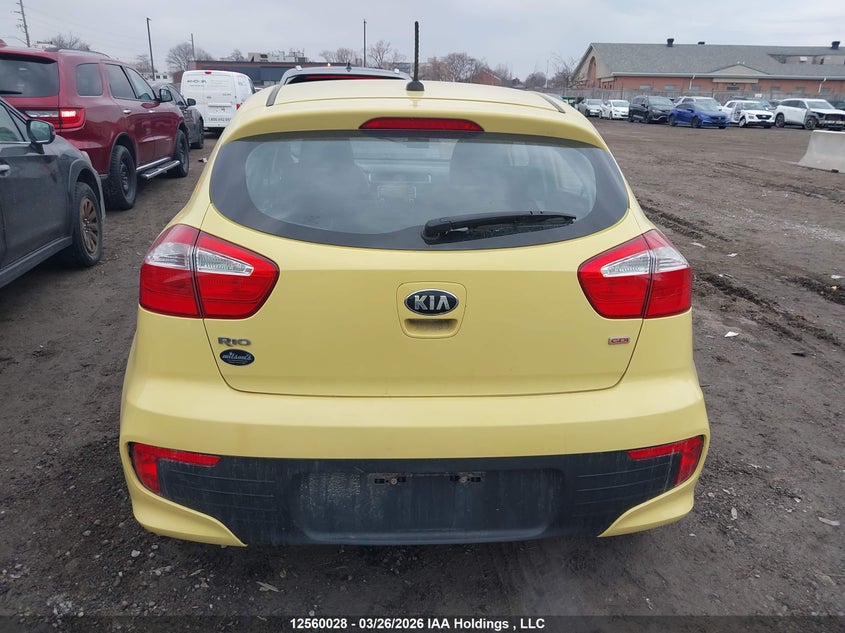 2016 Kia Rio Ex/Ex+ W/Sunroof/Lx/Lx+/Lx+ Eco/Sx VIN: KNADM5A31G6541395 Lot: 12560028