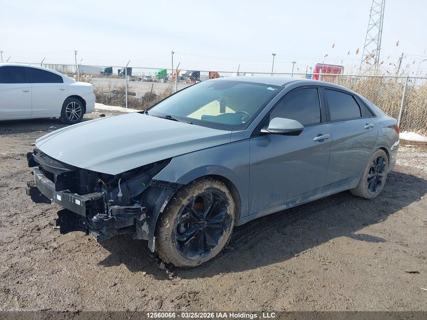 2022 Hyundai Elantra Preferred Ivt, Front, IAAI, VIN KMHLM4AG2NU311090 — photo 2