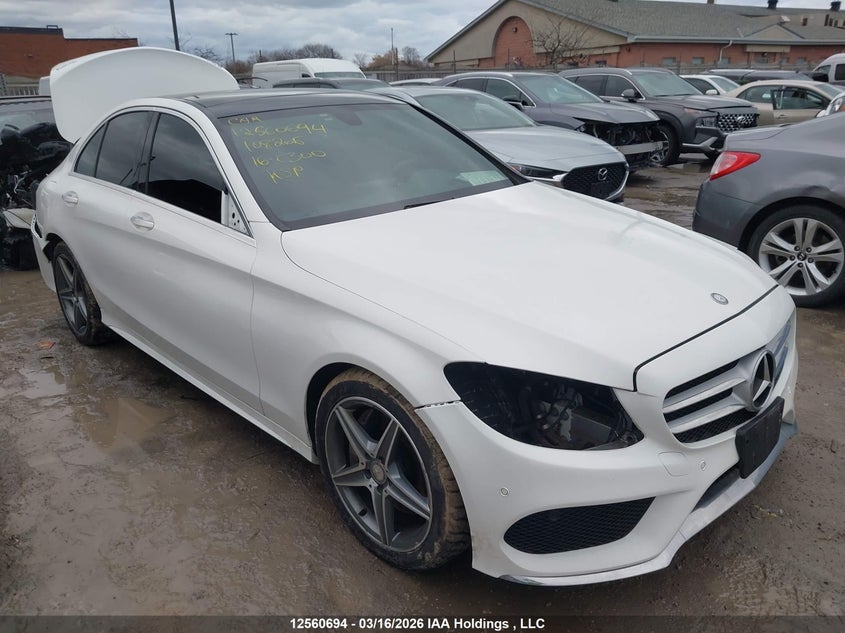 2016 Mercedes-Benz C 300 4Matic VIN: 55SWF4KB9GU108206 Lot: 12560694