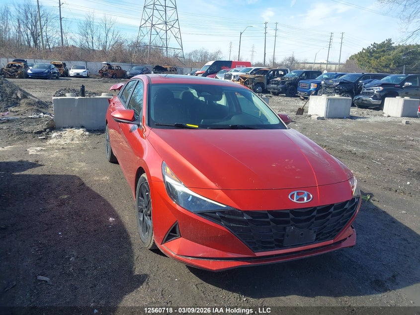 2022 Hyundai Elantra Preferred Ivt With Sun And Tech Package, Удар ззаду, IAAI, VIN KMHLM4AG1NU335283