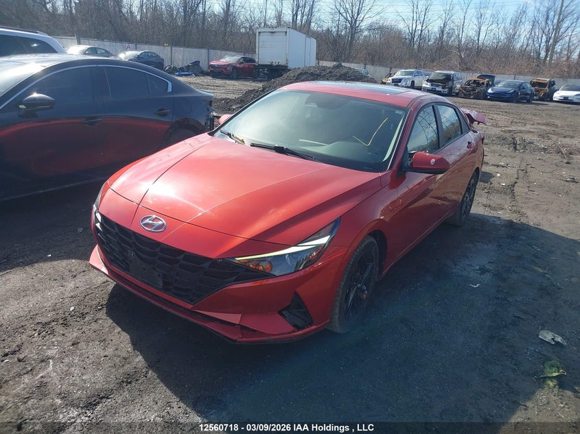2022 Hyundai Elantra Preferred Ivt With Sun And Tech Package, Удар сзади, IAAI, VIN KMHLM4AG1NU335283 — фото 2