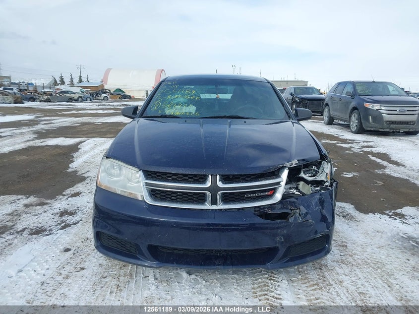 2013 Dodge Avenger VIN: 1C3CDZABXDN586922 Lot: 12561189