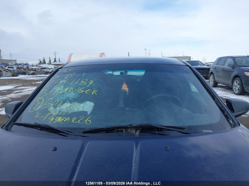 2013 Dodge Avenger VIN: 1C3CDZABXDN586922 Lot: 12561189