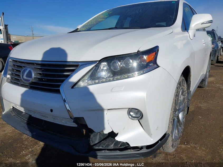 2015 Lexus Rx 450h 3.5 White Lot 111012561434 Vin 2T2BC1BA9FC001704