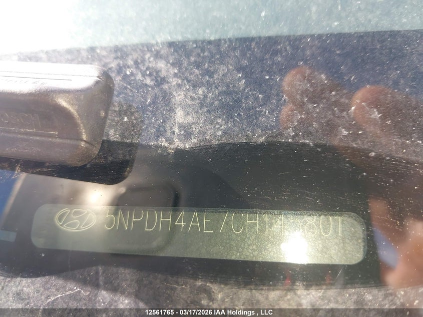 2012 Hyundai Elantra Gl VIN: 5NPDH4AE7CH145801 Lot: 12561765