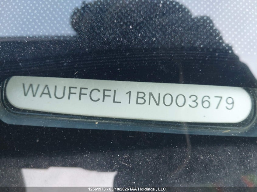 2011 Audi A4 Premium Plus VIN: WAUFFCFL1BN003679 Lot: 12561973