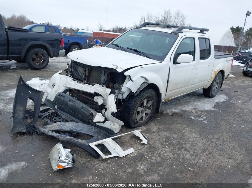 2012 Nissan Frontier 4.0 Pro-4x White Lot 111012562000 Vin 1N6AD0EV4CC437304