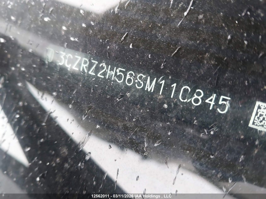 2025 Honda Hr-V Sport VIN: 3CZRZ2H56SM110845 Lot: 12562011