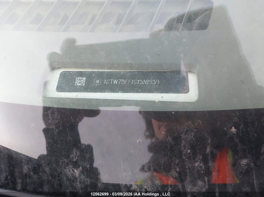 2016 GMC Savana 2500 1Wt VIN: 1GTW7BFF1G1316539 Lot: 12562699