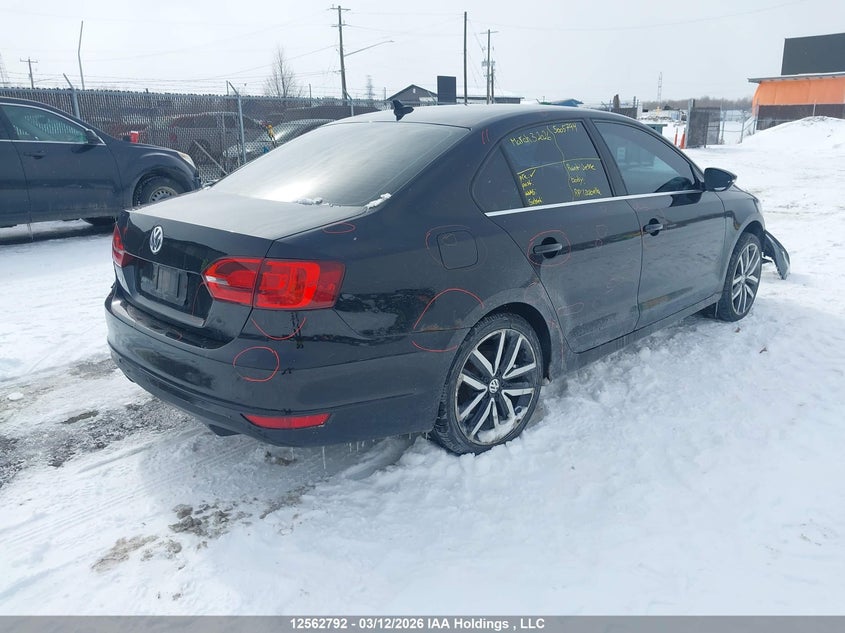 2012 Volkswagen Jetta 2.0 Gli Black Lot 111012562792 Vin 3VW567AJ1CM417274