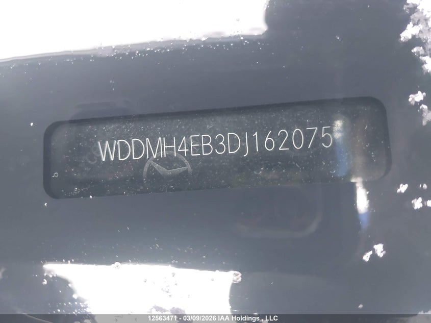 2013 Mercedes-Benz B 250 Sports Tourer VIN: WDDMH4EB3DJ162075 Lot: 12563471