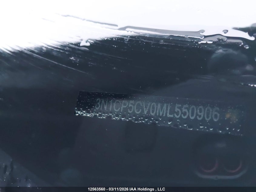 2021 Nissan Kicks Sv VIN: 3N1CP5CV0ML550906 Lot: 12563560